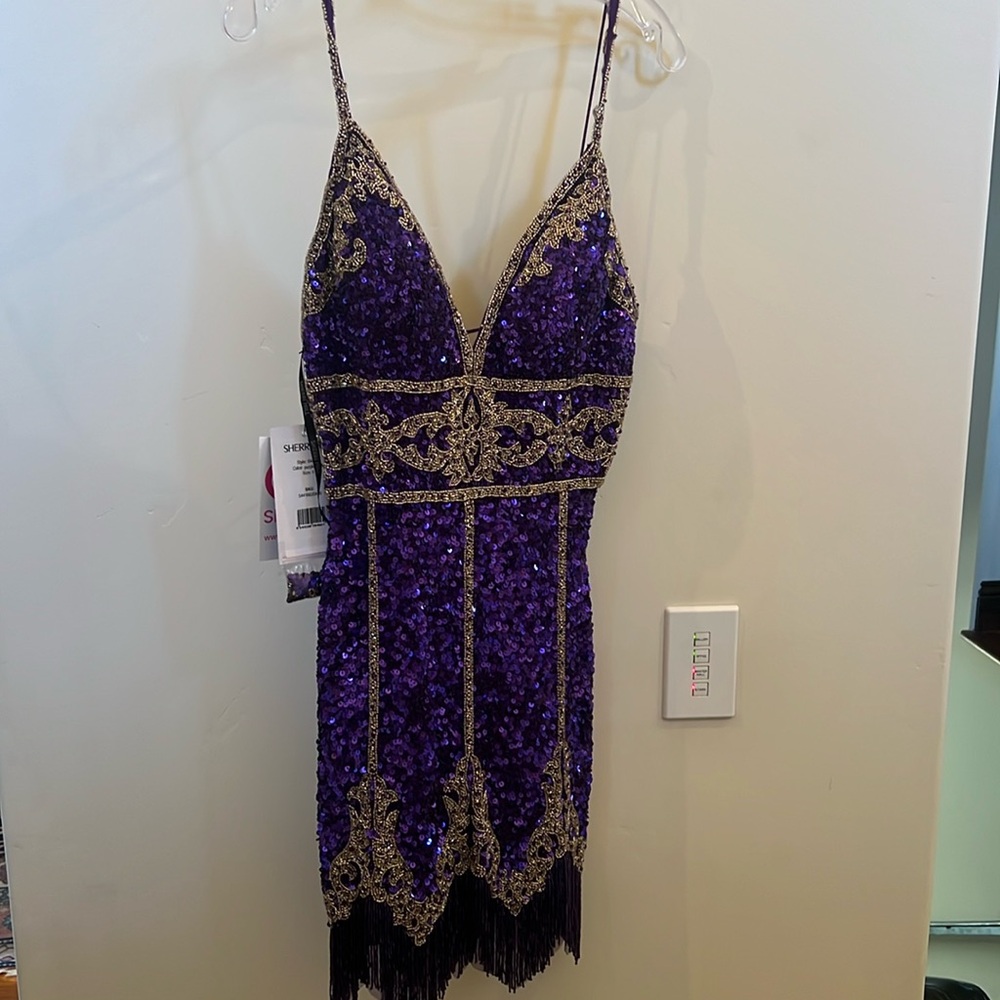 Spectacular Sherry Hill beaded dress size 6 new with tags.
